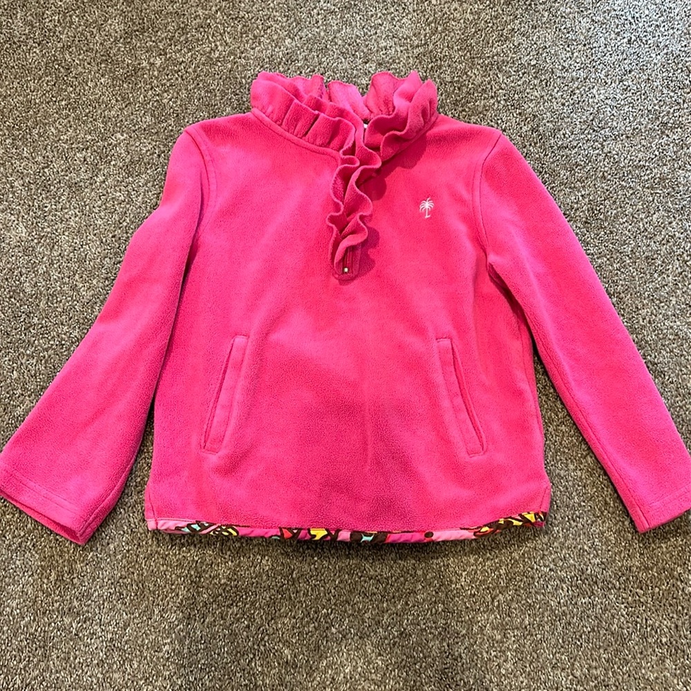 Girls size 5 Lilly Pulitzer fleece top